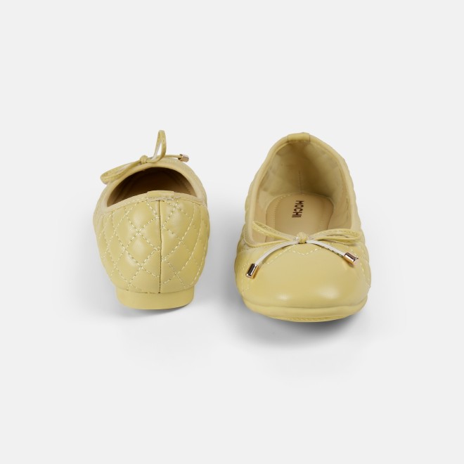 Mochi Women Yellow Casual Ballerinas (SKU: 31-900123-33-36)