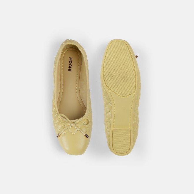 Mochi Women Yellow Casual Ballerinas (SKU: 31-900123-33-36)