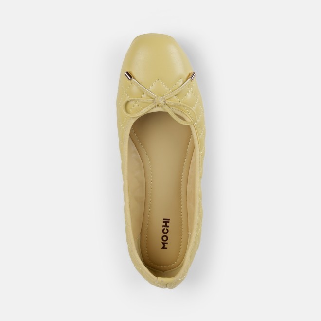 Mochi Women Yellow Casual Ballerinas (SKU: 31-900123-33-36)