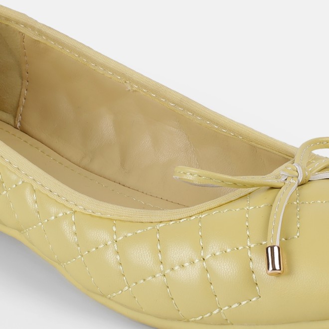 Mochi Women Yellow Casual Ballerinas (SKU: 31-900123-33-36)