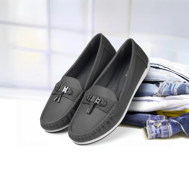 Women Grey Casual Loafers