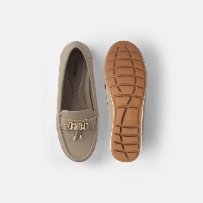 Mochi Women Beige Casual Loafers (SKU: 31-900851-20-36)