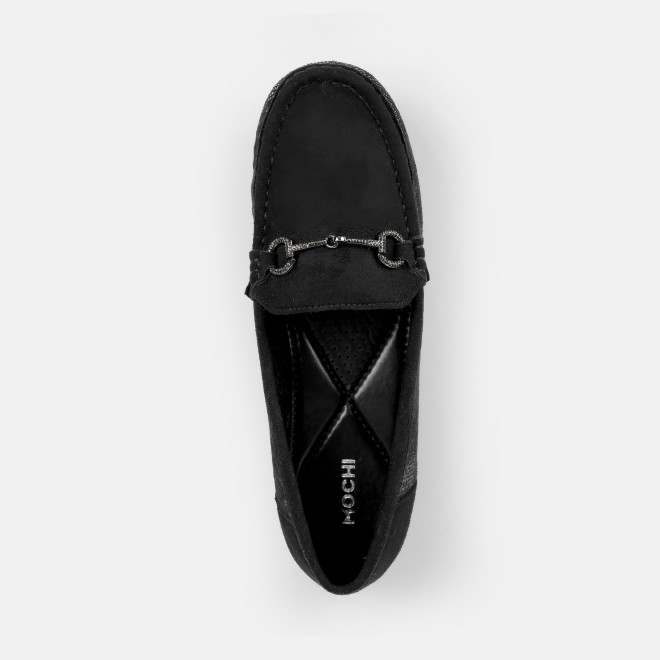 Mochi Women Black Casual Loafers (SKU: 31-905-11-36)