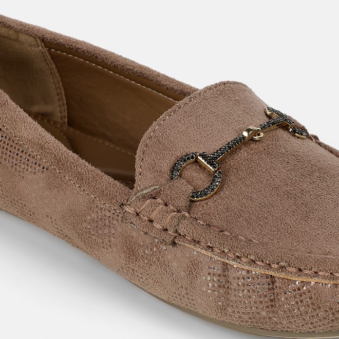 Mochi Women Khaki Casual Loafers (SKU: 31-905-62-36)