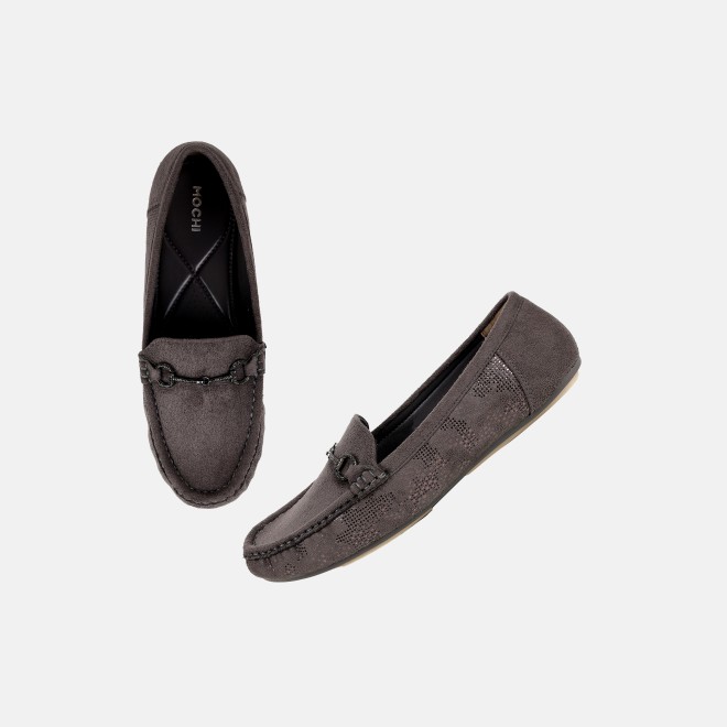 Mochi Women Grey Casual Loafers (SKU: 31-905-14-36)