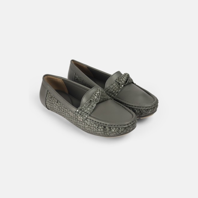 Mochi Women Grey Casual Loafers (SKU: 31-907-14-36)