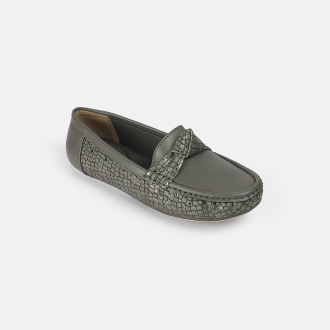 Mochi Women Grey Casual Loafers (SKU: 31-907-14-36)