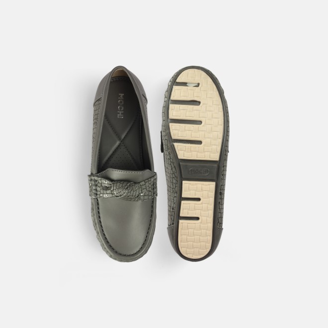 Mochi Women Grey Casual Loafers (SKU: 31-907-14-36)