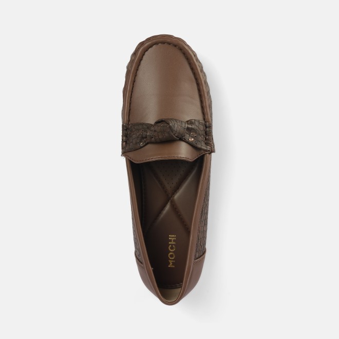Mochi Women Brown Casual Loafers (SKU: 31-907-12-36)