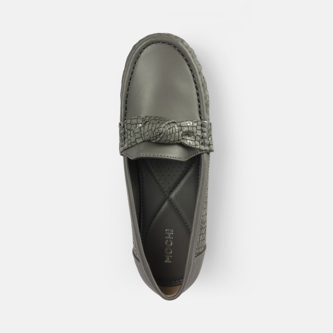 Mochi Women Grey Casual Loafers (SKU: 31-907-14-36)