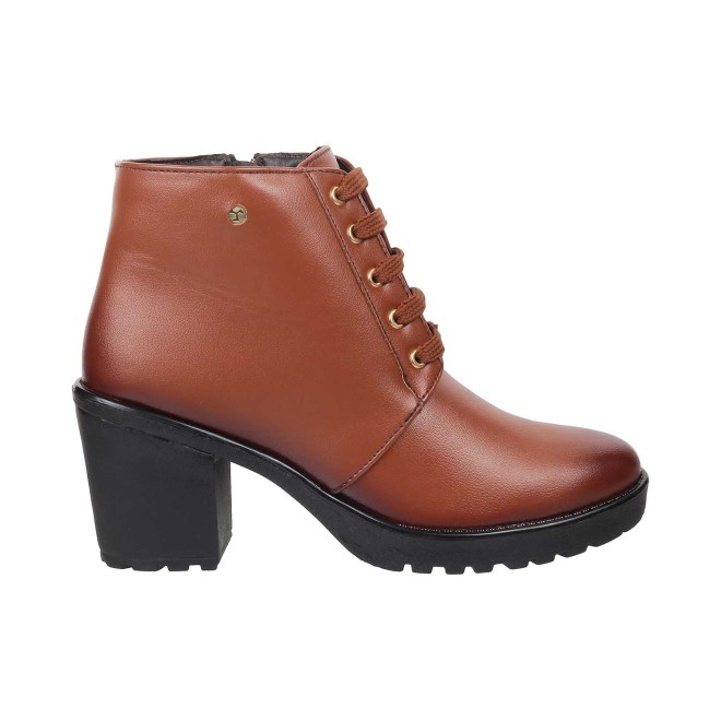 Mochi Women Tan Casual Boots (SKU: 31-91-23-40)