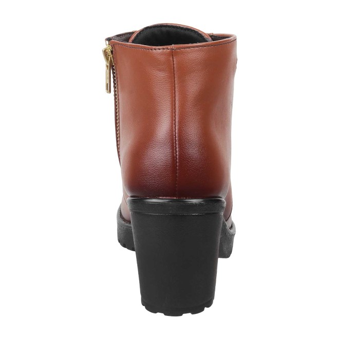 Mochi Women Tan Casual Boots (SKU: 31-91-23-40)