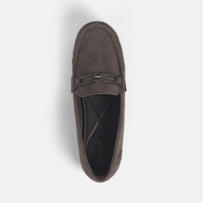 Mochi Women Grey Casual Loafers (SKU: 31-915-14-36)