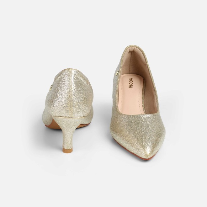 Mochi Women Gold Formal Pumps (SKU: 31-926-15-36)