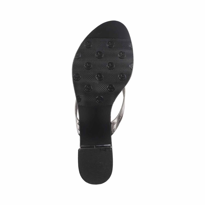 Mochi Women Gun-Metal Casual Slippers (SKU: 32-1043-29-36)