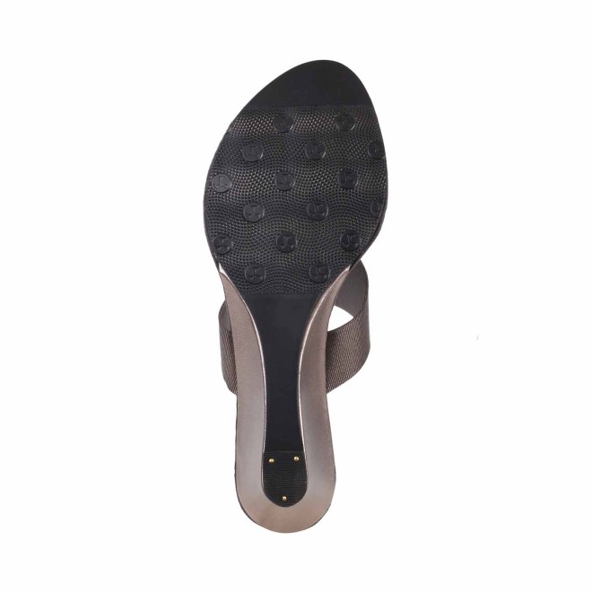 Mochi Women Gun-Metal Casual Slip Ons (SKU: 32-1070-29-36)