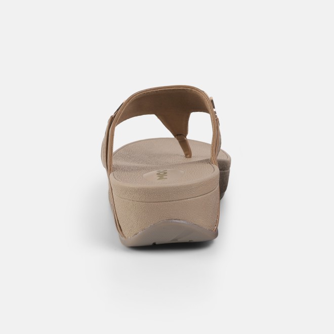 Mochi Women Beige Casual Slippers (SKU: 32-1090-20-36)