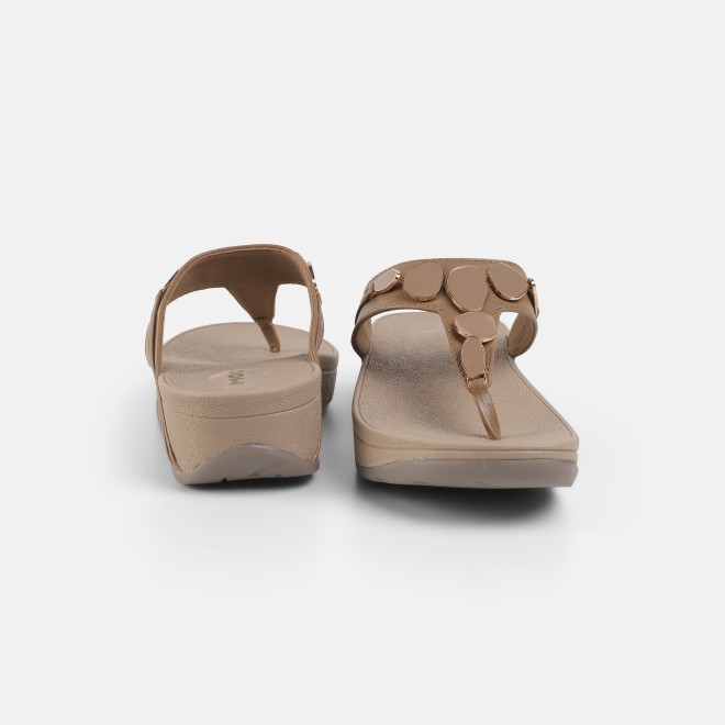 Mochi Women Beige Casual Slippers (SKU: 32-1090-20-36)