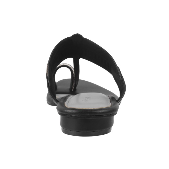 Mochi Women Black Casual Slippers & Flip Flops (SKU: 32-1105-11-37)