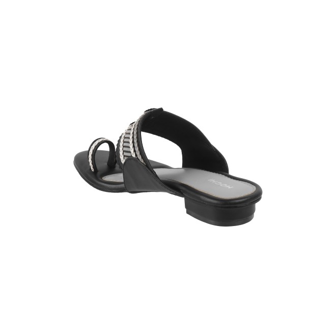 Mochi Women Black Casual Slippers & Flip Flops (SKU: 32-1105-11-37)