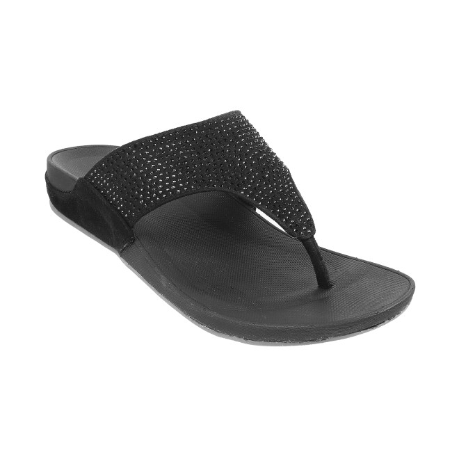 Mochi Women Black Casual Slippers (SKU: 32-116-11-36)
