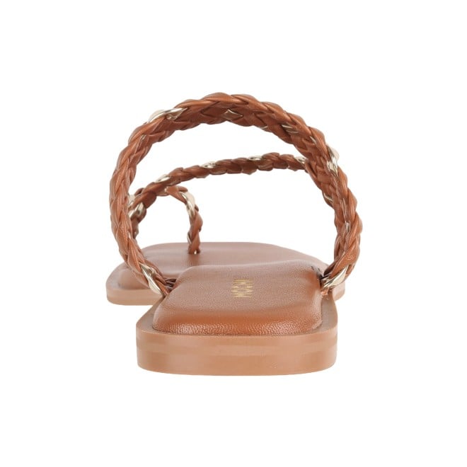 Mochi Women Tan Casual Slippers (SKU: 32-1169-23-36)
