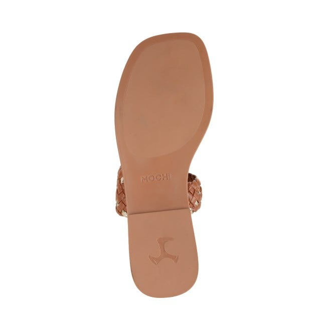 Mochi Women Tan Casual Slippers (SKU: 32-1169-23-36)