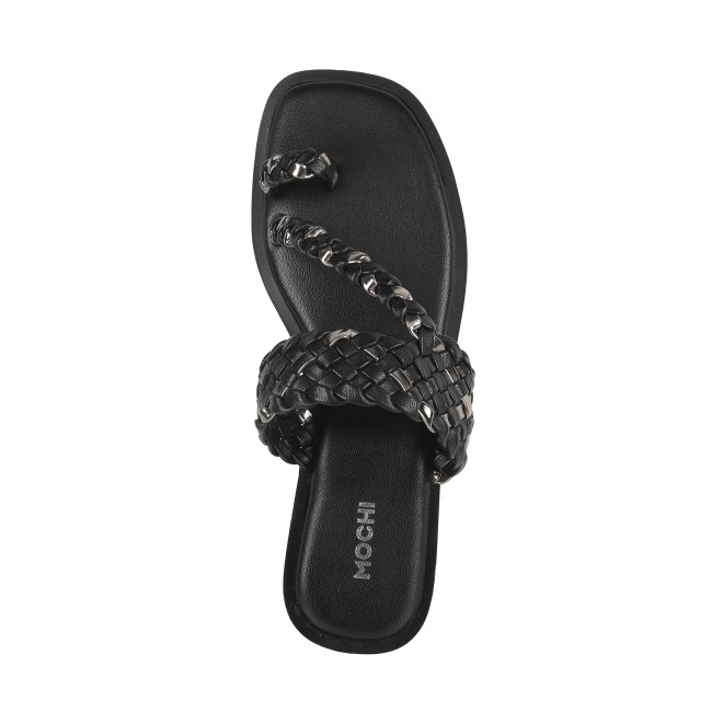Mochi Women Black Casual Slippers (SKU: 32-1169-11-36)