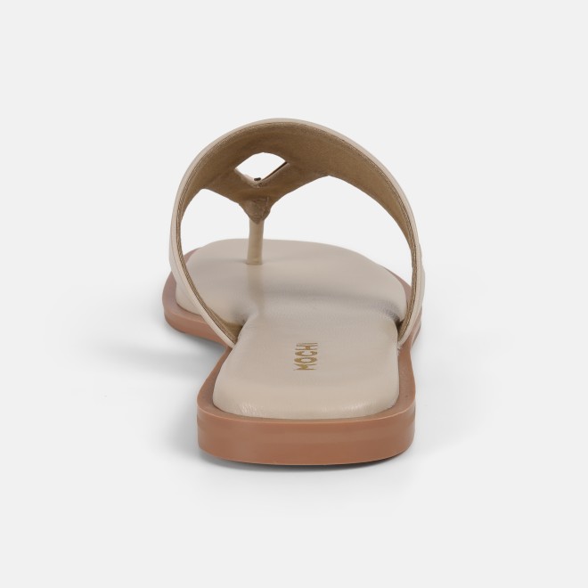 Mochi Women Off-White Casual Slippers (SKU: 32-1170-66-36)