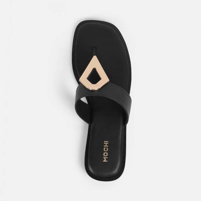 Mochi Women Black Casual Slippers (SKU: 32-1170-11-36)