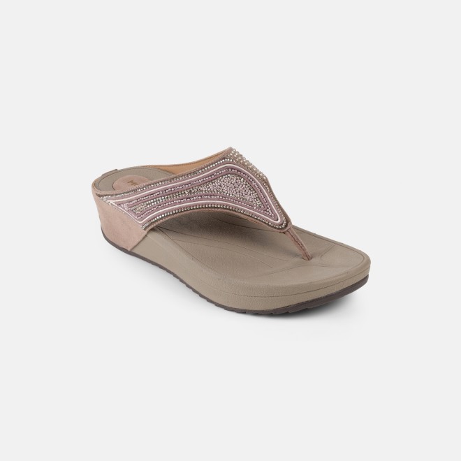 Mochi Women Beige Casual Slippers (SKU: 32-1175-20-36)