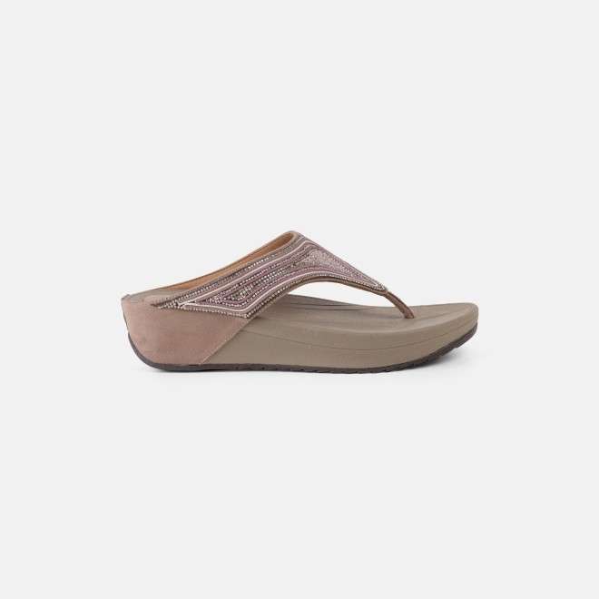 Mochi Women Beige Casual Slippers (SKU: 32-1175-20-36)