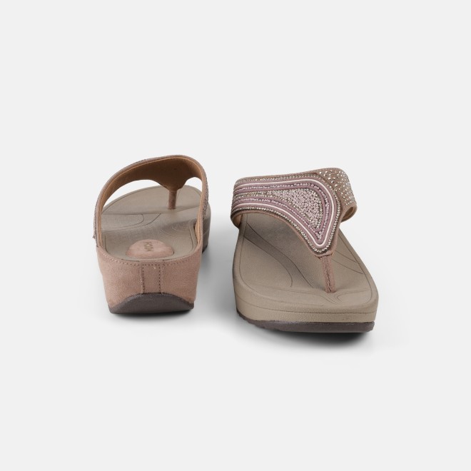 Mochi Women Beige Casual Slippers (SKU: 32-1175-20-36)