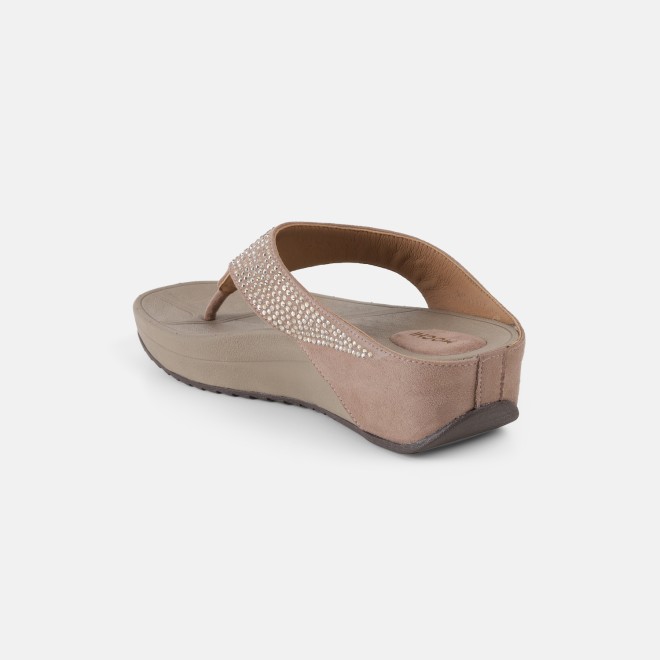 Mochi Women Beige Casual Slippers (SKU: 32-1175-20-36)