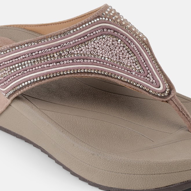 Mochi Women Beige Casual Slippers (SKU: 32-1175-20-36)