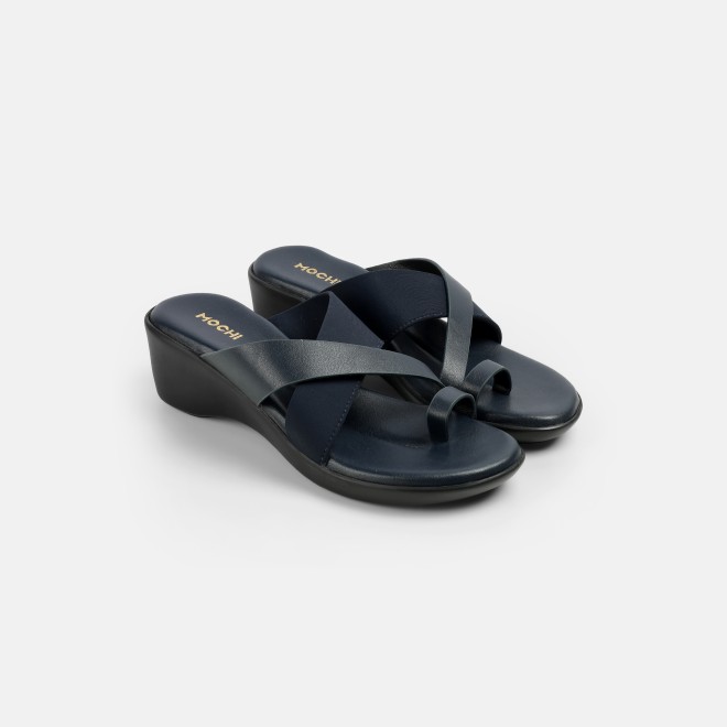 Mochi Women Blue-navy Casual Slip Ons (SKU: 32-1176-17-36)