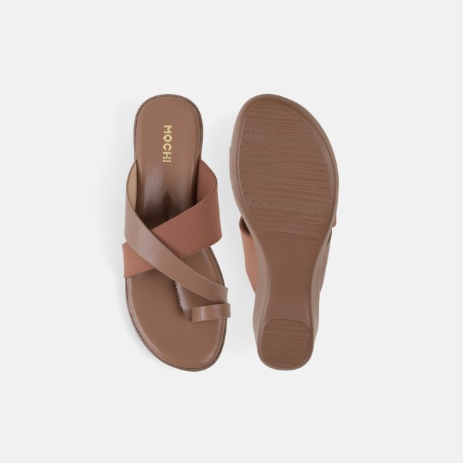Mochi Women Rose-gold Casual Slip Ons (SKU: 32-1176-22-36)