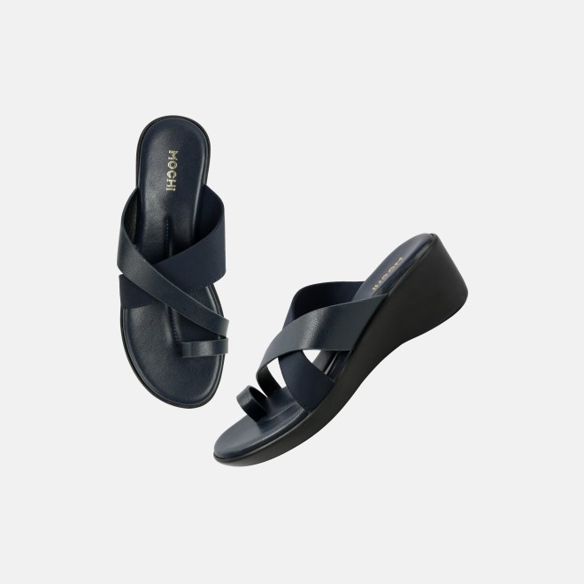 Mochi Women Blue-navy Casual Slip Ons (SKU: 32-1176-17-36)