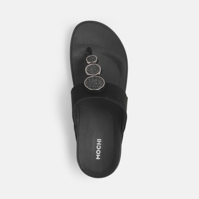 Mochi Women Black Casual Slippers (SKU: 32-1194-11-36)