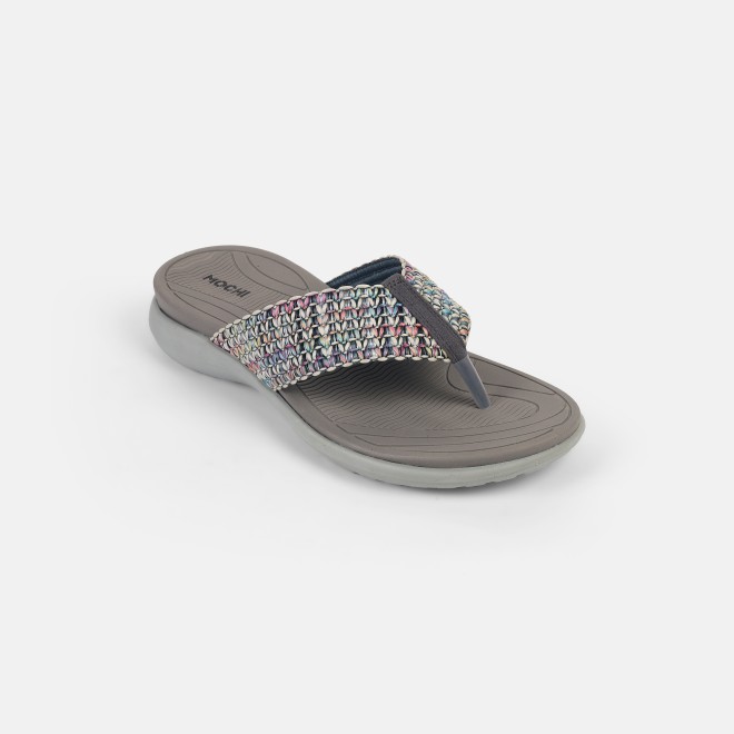 Mochi Women Grey Casual Slippers
