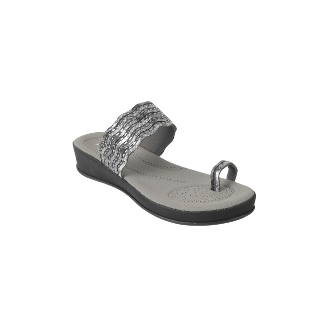 Mochi Women Black Casual Slip Ons