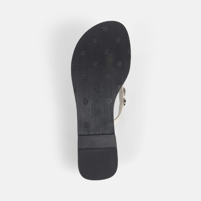 Mochi Women Silver Casual Slippers (SKU: 32-1220-27-37)