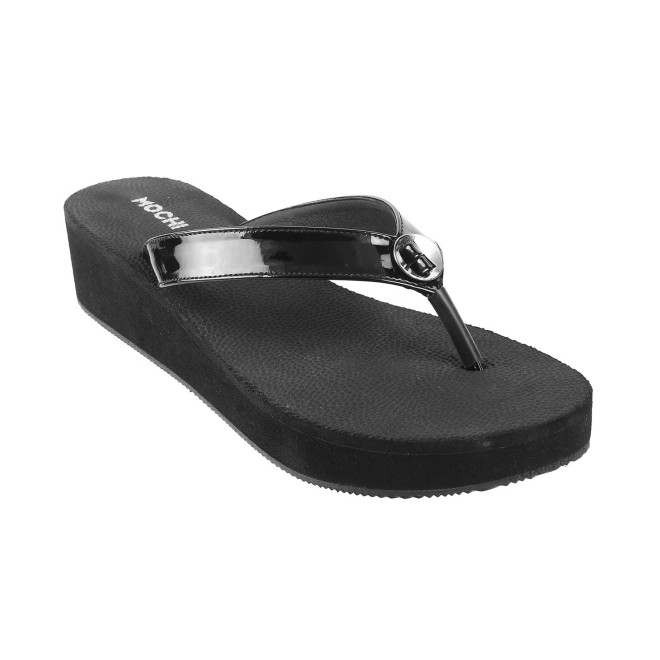 Mochi Women Black Casual Slippers (SKU: 32-1234-11-36)