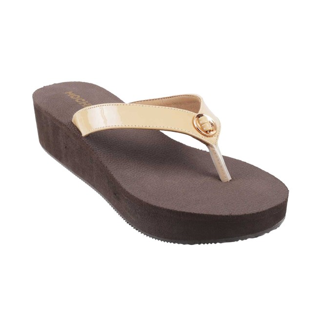 Mochi Women Beige Casual Slippers (SKU: 32-1234-20-37)