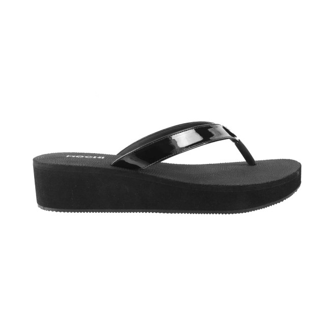 Mochi Women Black Casual Slippers (SKU: 32-1234-11-36)
