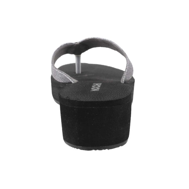 Mochi Women Gun-Metal Casual Slippers (SKU: 32-1234-29-39)