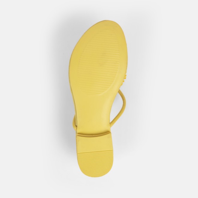 Mochi Women Yellow Casual Slippers (SKU: 32-1328-33-37)