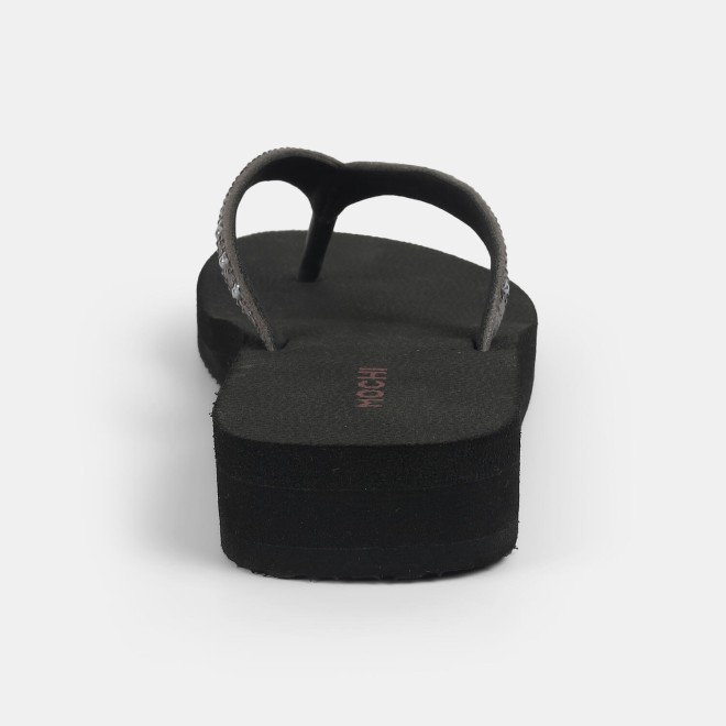 Mochi Women Black Casual Slippers (SKU: 32-1341-11-36)