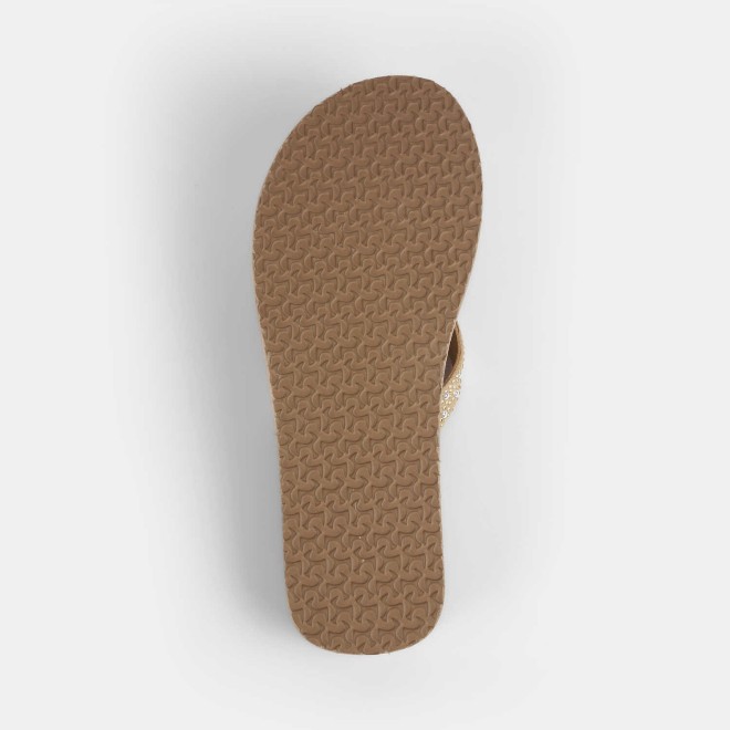 Mochi Women Beige Casual Slippers (SKU: 32-1341-20-36)