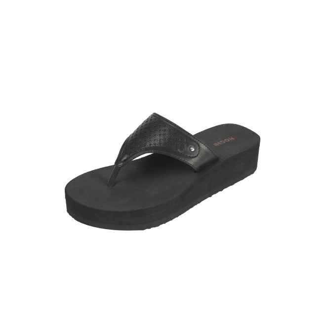 Mochi Women Black Casual Slippers (SKU: 32-1351-11-36)